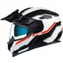 Casco modular Trail Nexx X.Vilijord Continental Negro/Blanco/Rojo