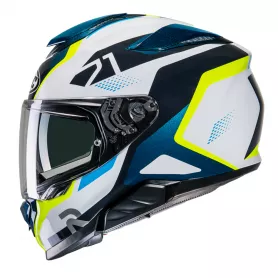 Full face helmet HJC Rpha 71 Hapel - Black-Fluorine yellow