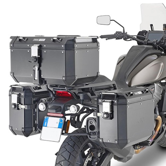Givi One-Fit Trekker Outback Monokey® Cam-Side Lateral Case PL One-Fit Trekker Outback Monokey® Cam-Side for Harley Davidson PAN