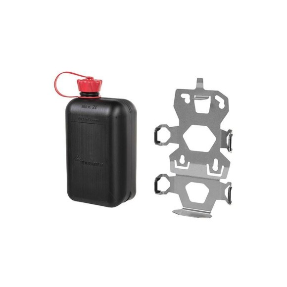 ZEGA Evo accessory bracket set, including bottle holder for water bottle Touratech