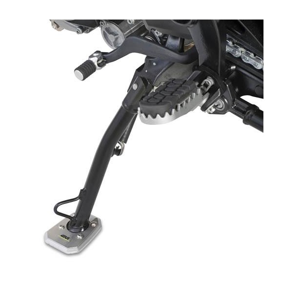Extension of the side stand base for Kawasaki Versys 650 by Givi