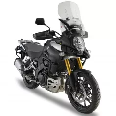 Cúpula específica Airflow transparente (50 cm X 44 cm) para Suzuki DL 1000 V-Strom (17-) **extensible** de GIVI