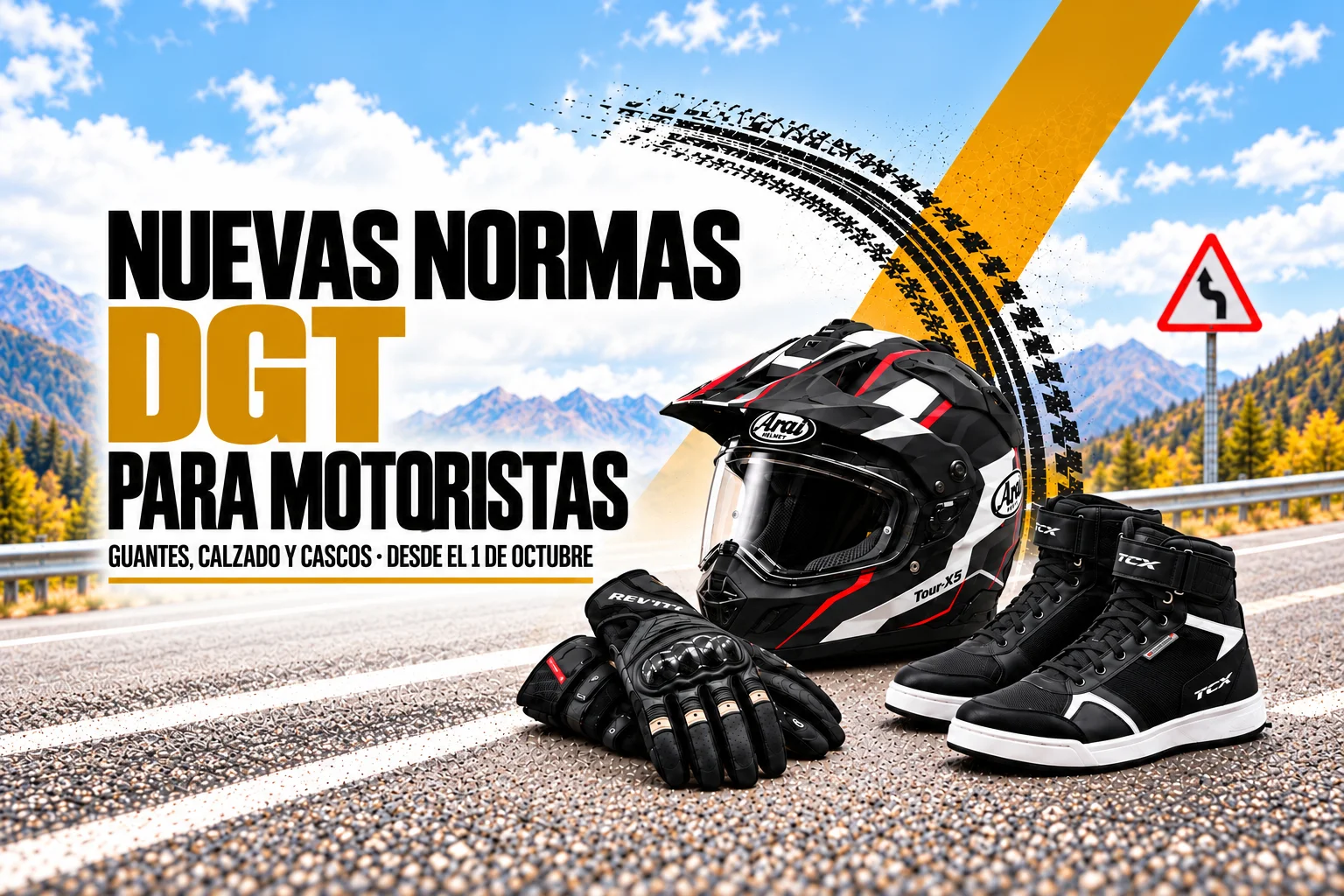 Guantes obligatorios de moto, calzado y cascos: La DGT cambia las reglas el 1 de octubre