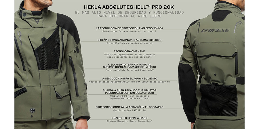 Chaqueta Dainese Hekla Absoluteshell PRO 20K